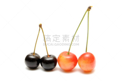 雷尼优系,黑色,皮尔斯县,雷尼尔雪山,水平画幅,绿色,水果,樱桃,无人,白色背景