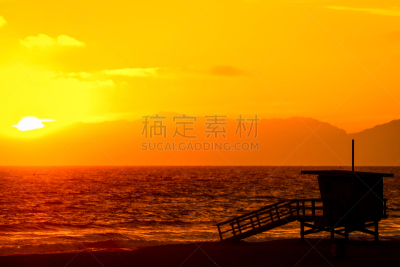 加利福尼亚,救生椅,海滩,马里布,南加利福尼亚,海浪,海岸线,波浪,拉古娜海滩,救生舱
