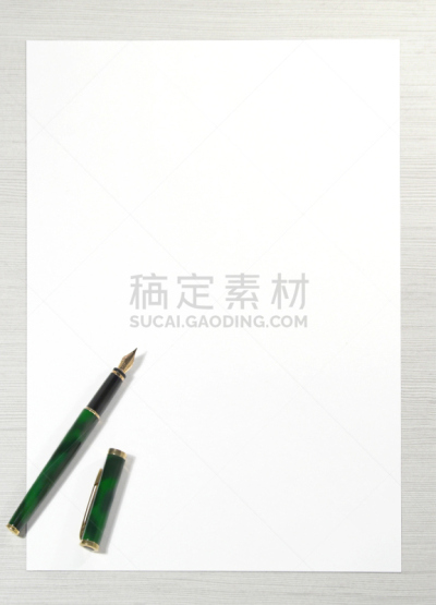 信函,垂直画幅,面无表情,绿色,手艺,文字,书页,文档,白色,空的