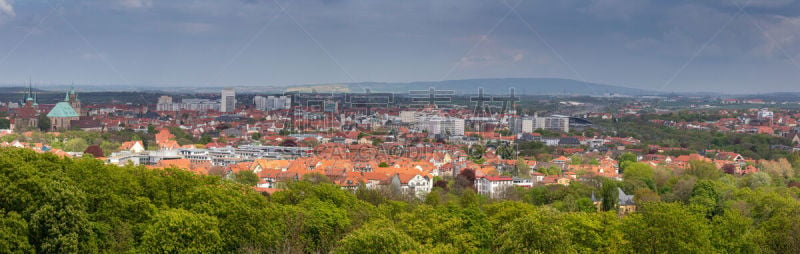 Die Stadt Erfurt in Thüringen