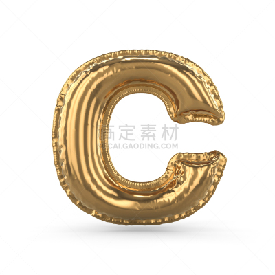 三维图形,英文字母c,气球,金色,充气品,分离着色,英语,单词,背景分离,字母