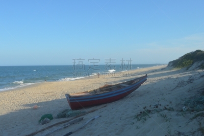 印度洋,马普托,莫桑比克,海景,在下面,天空,蓝色,安静,纯净,无人迹