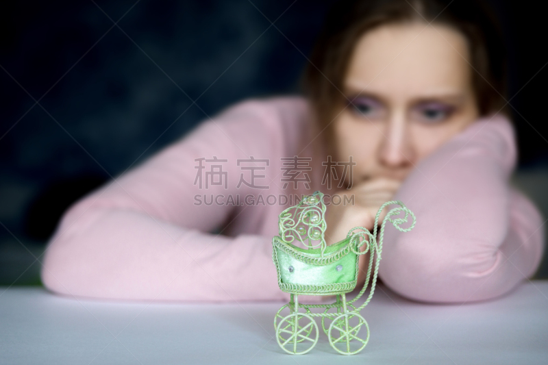 女人,不确定,儿童,可爱的,看,婴儿车,运动模糊,痛苦,游戏,散步