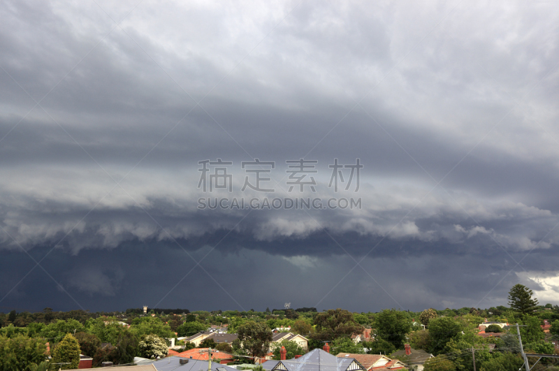 暴风雨,城市,认真的,倾盆大雨,暴雨,自然,水平画幅,户外,居住区,威胁