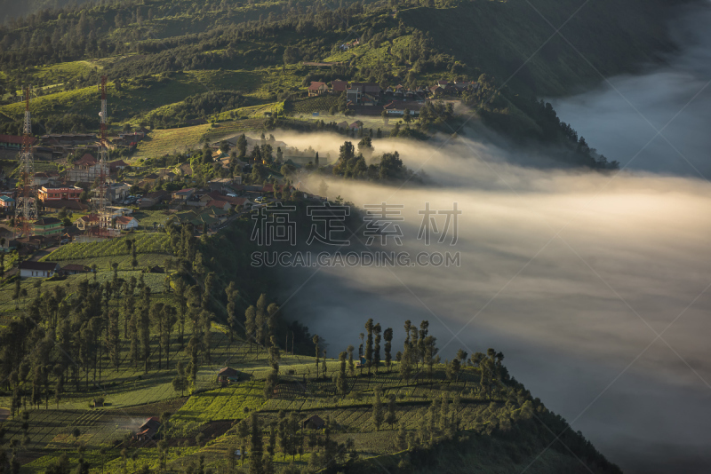 婆罗摩火山,雾,格林威治村,滕格尔火山,bromo-tengger-semeru national park,东爪哇,陨石坑,一见钟情,爪哇,天空