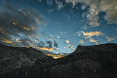 高大的,地形,山,齿状山脊,墨尔经,美国,水平画幅,无人,2015年,户外