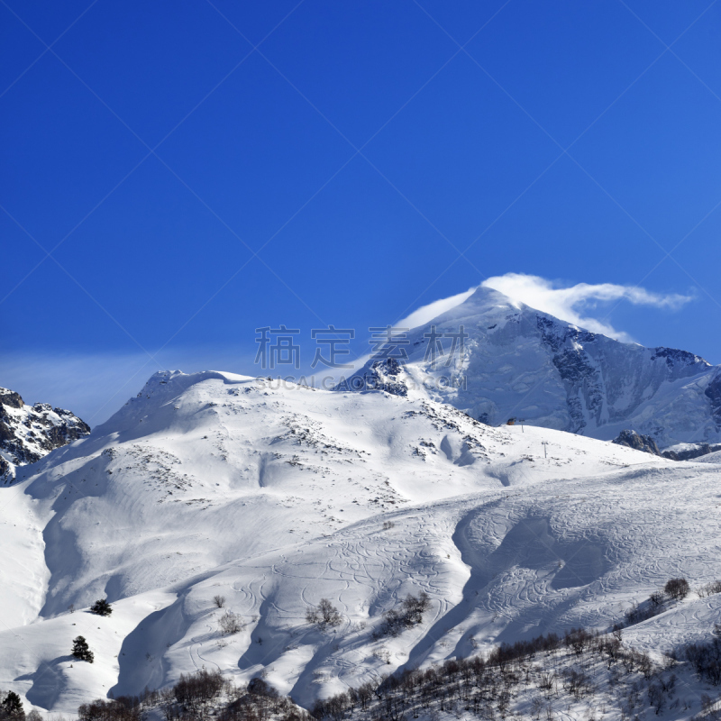 滑雪坡,雪板,痕迹,冬天,山,滑雪雪橇,非滑雪场地的滑雪,白昼,天空,云