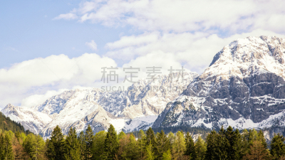 春天,风景,埃尔瓦尔德,地形,体育场,楚格峰,早晨,传统,清新,雪山