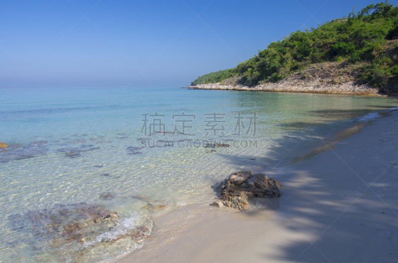 海滩,棕榈树,荒岛,水,度假胜地,花岗石的,水平画幅,沙子,无人,完美