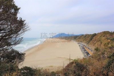 观测点,爱知县,田原,科美杰,城市,风景,图像,海洋,长滩,无人