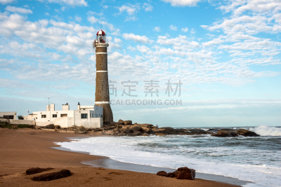 punta del este,灯塔楼,乌拉圭,水,外立面,水平画幅,无人,大西洋,约瑟夫,夏天