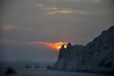 马赛,马贝拉,水,天空,水平画幅,夜晚,无人,户外,云景,海景