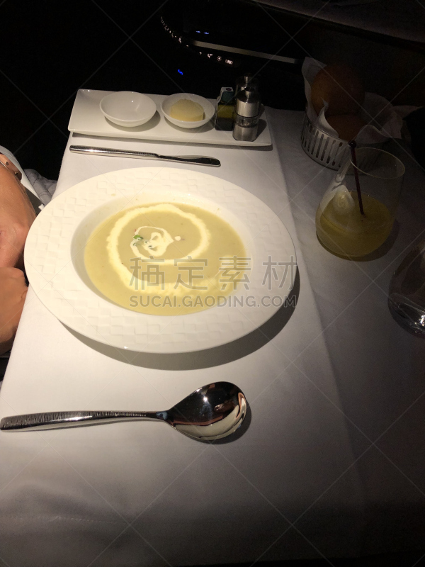 商务旅行,飞机,汤,菜单,糖衣蛋糕,船上,商务,比利时,头等舱,清新