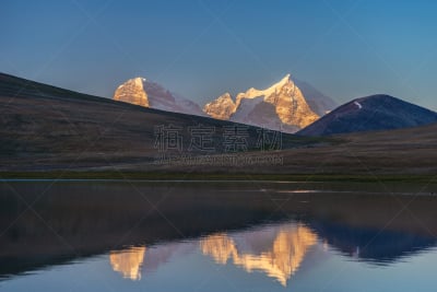 湖,帕米尔山脉,天空,水平画幅,雪,无人,friedrich engels,鸟类,户外,白色