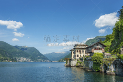 地形,意大利,科摩湖,梅纳焦,贝拉吉奥,科莫,水,天空,美,度假胜地