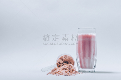 乳清,玻璃杯,蛋白质饮料,一把,上下颠倒,奶昔,鸡尾酒,健康,干的,饮料