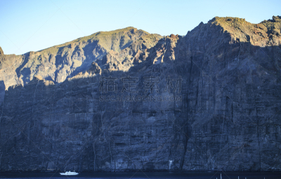 特内里费岛,风景,海洋,吉甘蒂斯,水,天空,水平画幅,云,无人,火山地形