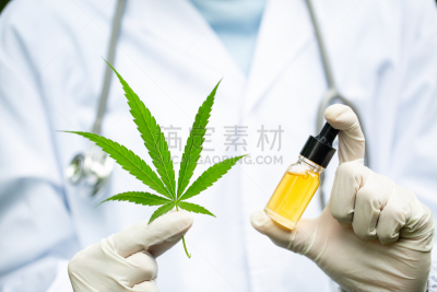手,概念,健康保健,石油,药,草药