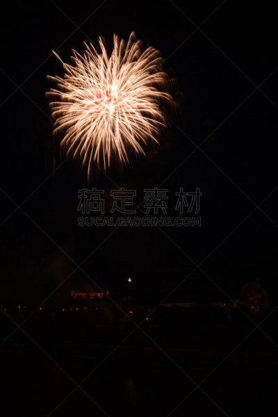 焰火,垂直画幅,伍茨堡,啤酒节,光效果,夜晚,新年,生日,旅游嘉年华,烟