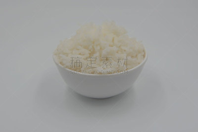 白色背景,米,碗,蒸菜,煮食,水平画幅,无人,有机食品,膳食,充满的