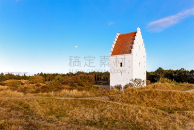 斯卡恩,有包装的,沙子,skagerrak,日德兰半岛,丹麦,水,水平画幅,夜晚
