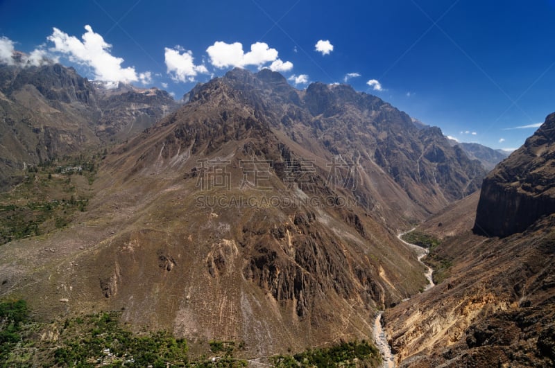 峡谷,风景,海上航道,乡村,间歇泉,美,印加人文明,秃鹰,水平画幅,云