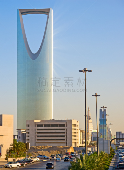 塔,垂直画幅,半岛,地名,早晨,户外,城市,利雅得,沙特阿拉伯,亚洲