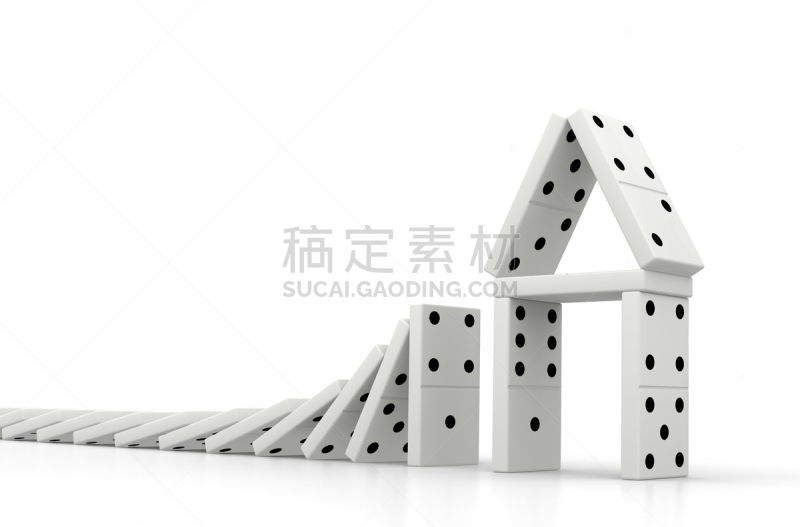 多米诺效应,成一排,水平画幅,进行中,无人,房屋,特写,骨牌,彩色图片,休闲游戏