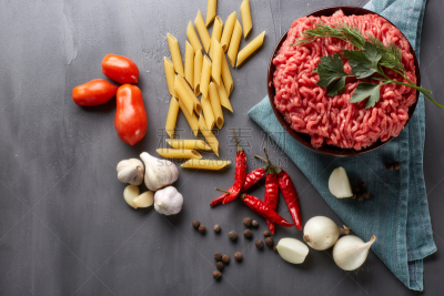 牛肉,清新,炸肉排,蔬菜,配方,香料,食品,椒类食物,成分,西红柿