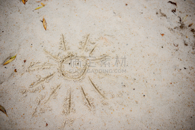 沙子,海滩,太阳,美,古老的,曙暮光,夏天,草,明亮,海浪