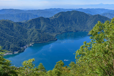 中禅寺湖,山,摄像机拍摄角度,自然,日光市,图像,无人,夏天,户外,水平画幅