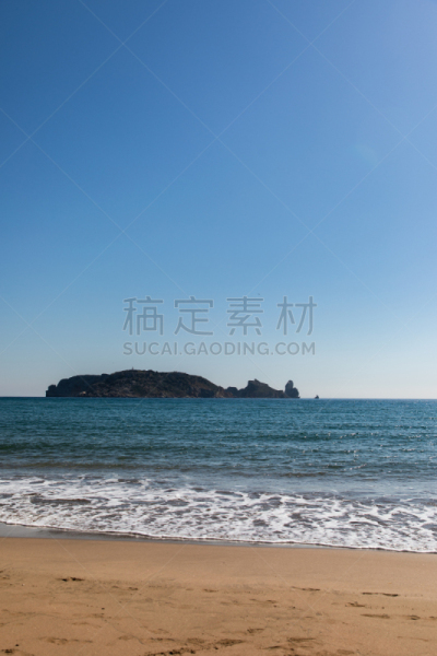 白昼,海滩,岛,看风景,晴朗,黄昏,著名景点,岩石,巴利阿里玛代,夏天