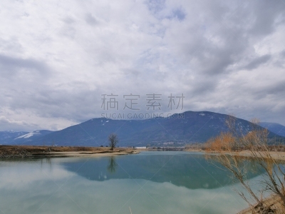 春天,山谷,自然,风景,图像,科特奈河,加拿大,大不列颠哥伦比亚,无人,湖