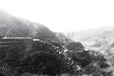 水稻梯田,自然,悬崖,水平画幅,山,无人,乡村,菲律宾,巴拿威,户外