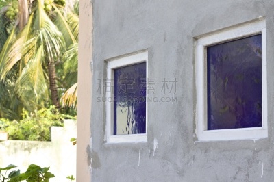 阿里环礁,马尔代夫,建筑外部,蓝色,窗户,鸡尾酒,传统,视点,印度次大陆,建筑物门