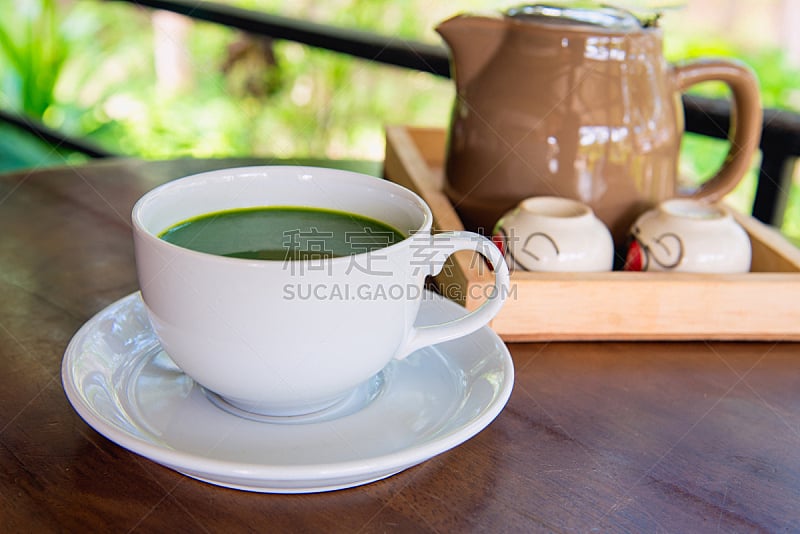 热,绿茶,自然,咖啡馆,桌子,水平画幅,绿色,木制,无人,有机食品