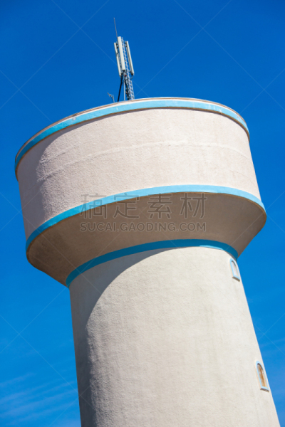 天空,水塔,蓝色,自然美,背景,垂直画幅,水,器材箱,能源,无人