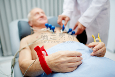 心电图,心脏病专家,水平画幅,俄罗斯,现代,听诊器,成年的,实验服