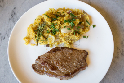 碗,肉制品,蔬菜,牛排,食品,成分,摩洛哥,自制的,肉,晚餐