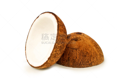 背景分离,椰子,干的,清新,自然界的状态,热带气候,食品,泰国,成分,坚果