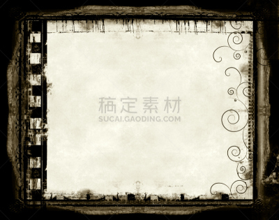 边框,影片,留白,古董,水平画幅,纹理效果,风化的,无人,绘画插图,胶卷
