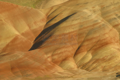 画山,一个人,卡尔顿山国家纪念碑,约翰日国家纪念馆,化石遗址,小丘,美,俄勒冈州,俄勒冈郡,水平画幅