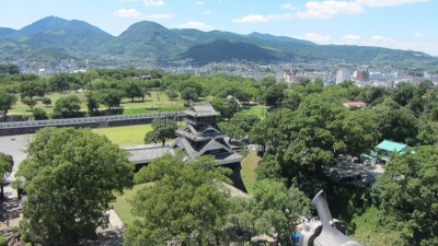 熊本,日本,熊本城,江户时代,日本武士,天空,水平画幅,户外,图像,建筑业