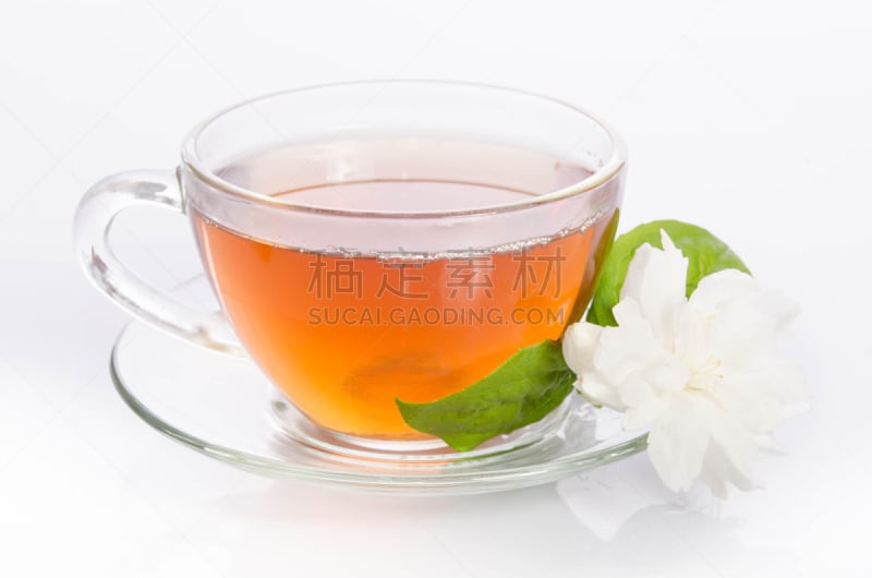 茉莉,叶子,玻璃,薄荷,茶杯,水平画幅,无人,传统,茶碟,维生素