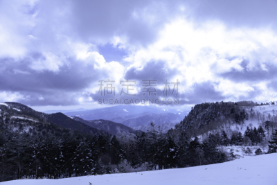 冬天,雪,日本,安静,云,深雪,木制,晴朗,长野城,白色