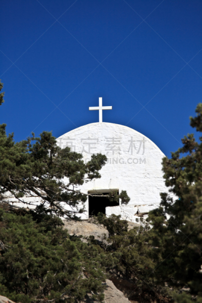垂直画幅,天空,山,墙,罗德岛,十字形,古老的,西班牙菲利普亲王二世,户外,大门