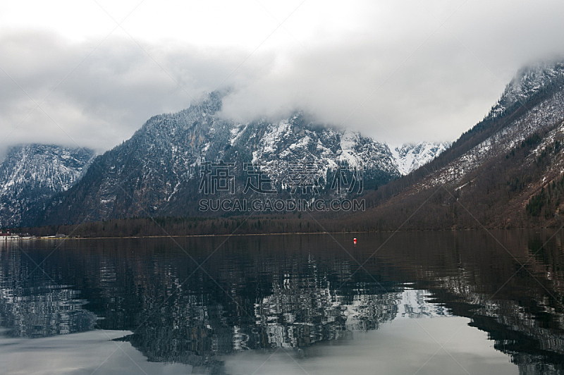 湖,德国,贝希特斯加登,自然,水,寒冷,水平画幅,岩石,雪,无人