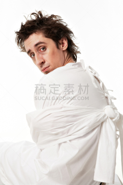 男人,分离着色,垂直画幅,人,面部表情,肖像,丑陋,背景分离,白人