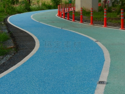 田径跑道,脚踏车,沥青,安静,运动,热带气候,浪漫,泰国,枝繁叶茂,草