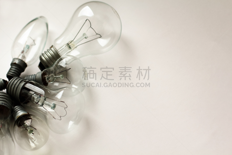 电灯泡,电,个性,留白,新的,古董,水平画幅,能源,无人,符号